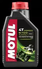 Масло моторное для 4-х тактных двигателей MOTUL 5100 ESTER 4T 10W50 п/синт.1л 104074 MOTUL