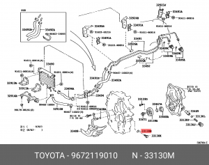 Кольцо уплотнительное трубки щупа 96721-19010 96721-19010 TOYOTA