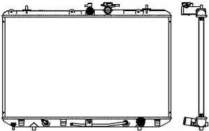 Радиатор TOYOTA HIGHLANDER 08-13 34618515 34618515 SAKURA