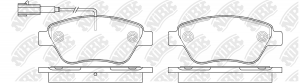 Колодки тормозные FIAT Albea передние (4шт.) NIBK PN0211W NIBK