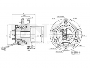 Ступица передняя (с ABS) HUB-20018 UNIO