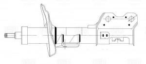 Амортизатор Opel Mokka (13-) 4WD (стойка) пер. лев. (AG 21166) AG 21166 TRIALLI