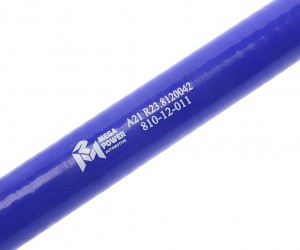 Патрубок ГАЗель Next отопителя подводящий синий силикон MEGAPOWER 81012011 MEGA POWER