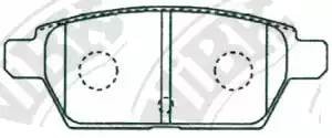 Колодки тормозные MAZDA 6 (05-07) (L3 2.3 TURBO) задние (4шт.) NIBK PN5803 NIBK