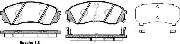 1291 02 FDB4113 [581014DE00] !колодки дисковые п.\ KIA Carnival 2.7i V6/2.9CRDi  1291.02 REMSA
