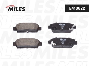 Колодки тормозные задние (Смесь Low-Metallic) TOYOTA CHASER/CRESTA/MARK II 92-96 E410622 MILES