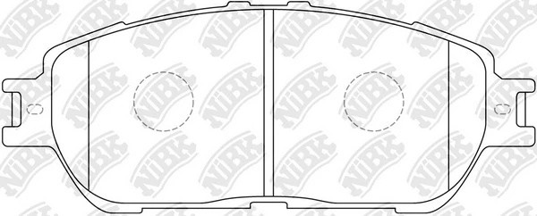 Колодки тормозные TOYOTA Camry (V30),Avalon (05-07) передние (4шт.) NIBK PN1480 NIBK