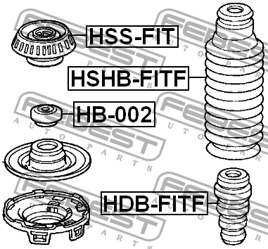 Отбойник амортизатора HDB-FITF FEBEST