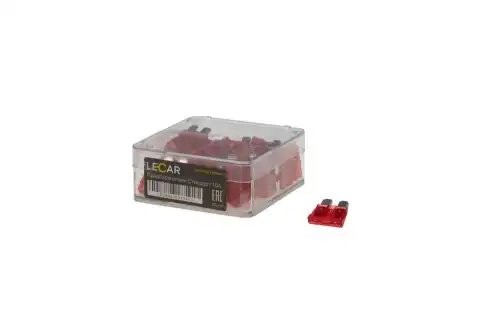 Предохранители 10А, 50 шт, (пластиковый бокс) LECAR Стандарт LECAR000040503 LECAR