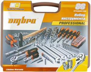 набор инструментов! 88пр. универсальный 1/4'', 1/2''\ OMT88S OMBRA