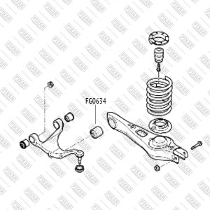 сайлентблок рычага заднего нижнего !\ Hyundai ix55 08>,KIA Sorento 02> FG0634 FIXAR