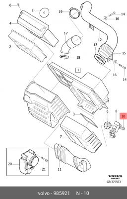 Гайка M8х80 985921 985921 VOLVO