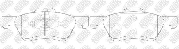 Колодки тормозные дисковые FORD ESCAPE 2004 PN0071 PN0071 NIBK