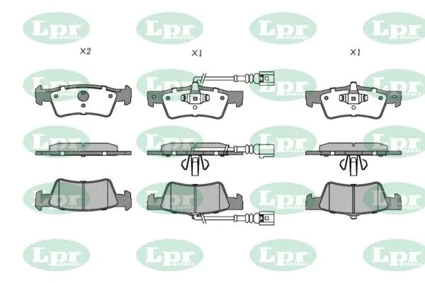 Комплект тормозных колодок 05P1284 05P1284 LPR