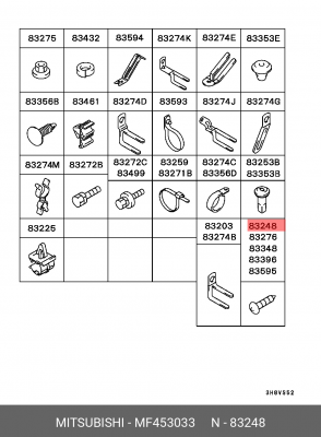 ВИНТ (MF453033) MF453033 MITSUBISHI