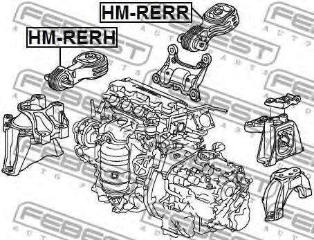 подушка двигателя правая !\Honda CR-V RE3/RE4 2007-2012 HM-RERH FEBEST