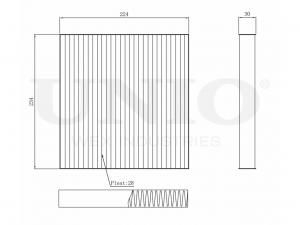 Фильтр салонный угольный FLT-40017C UNIO