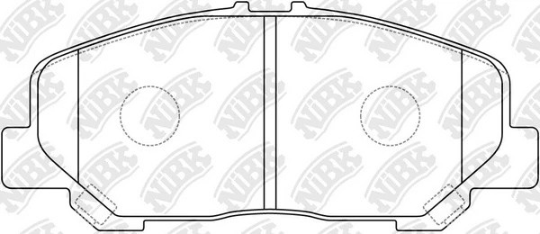 Колодки тормозные TOYOTA Estima (06-) передние (4шт.) NIBK PN1527 NIBK