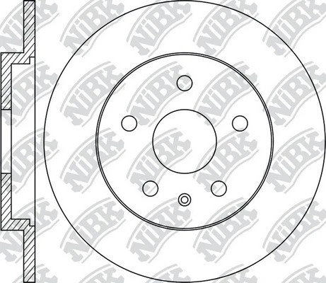 Диск тормозной AUDI A4,A5,A6,A7,Q5 задний (300х12) (1шт.) NIBK RN2059 NIBK