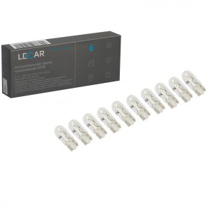 Лампа галогенная W5W 12V 5W (W2.1X9.5D) (упак. 10 шт) LECAR000191301 LECAR