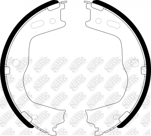 Колодки тормозные HYUNDAI Santa Fe (12-) KIA Sorento (12-) задние барабанные (4ш FN0666 NIBK