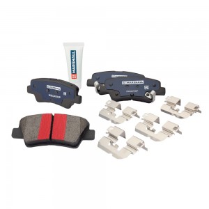 Торм. колодки дисковые задн. PLUS Hyundai Solaris II 17- Kia Rio IV 17- !с отв.  M2624935P MARSHALL