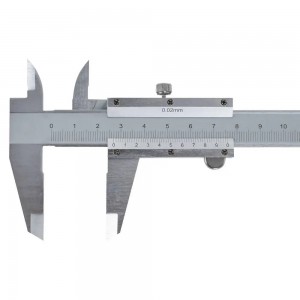 Штангенциркуль нониусный 125мм, шаг 0.02мм, стальной, глубиномер, кейс (ATBQ004) ATBQ004 AIRLINE