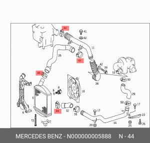 ХОМУТ 000000005888 N 000000 005888 MERCEDES BENZ
