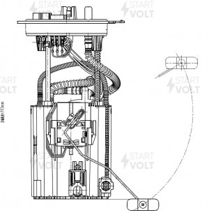 Модуль топливного насоса для а/м VAG Tiguan II 16-/Kodiaq 16- 1.4i/2.0i 4x4 SFM1 SFM 1201 START VOLT