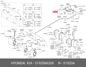 фильтр топлиный! сепаратор\ HYUNDAI HD65/72/78 3192066200 HYUNDAI