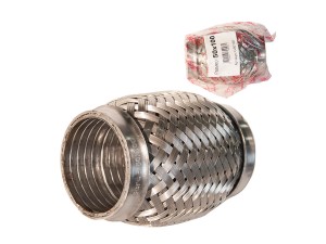 Гофра глушителя 50x100 в 3-ой оплетке interlock нержавеющая сталь GARDE G50100 GARDE