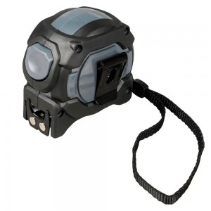 Рулетка в прорезиненном корпусе 5мх25мм PRO, автостоп, дв.магнит.зацеп, нейлон.д ATBQ020 AIRLINE