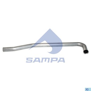 Труба приемная глушителя MAN L2000 с треугольным фланцем SAMPA 021214 SAMPA