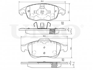 Колодки тормозные диск. передние BRP-20124 UNIO