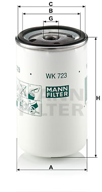 ЗАМЕНА НА WK723(10) Фильтр топливный WK723 WK 723 MANN FILTER