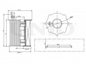 Фильтр масляный (eco) FLT-20007 UNIO