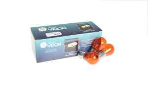 Лампа подсветки PY21W 12V "NORD YADA" (BAU15s желт.)  10шт 800044 NORD YADA