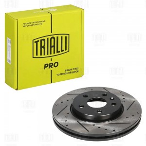 Диск тормозной передний d=276 R15 (перфорированный, слотированный) PRO  2шт DF 2325S TRIALLI