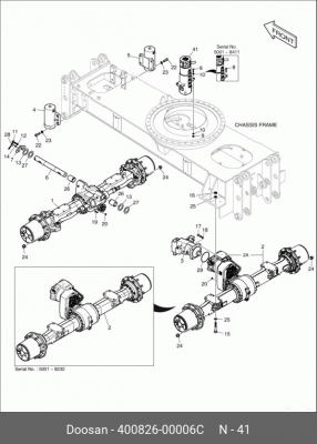 400826-00006C Коллектор центральный 400826-00006C DOOSAN