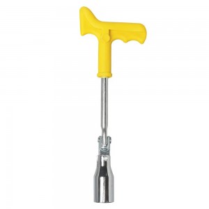 Ключ свечной с пластиковой рукояткой и карданом 21*250мм с резиновым фиксатором  ATAC024 AIRLINE