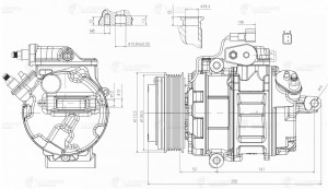 Компрессор кондиц. для а/м Ford Explorer 11- 3.5i LCAC1011 LCAC 1011 LUZAR