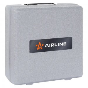 Гайковерт пневматический ударный композитный 1/2DR 330Нм PRO с головками 17пр. ( ATAZ101 AIRLINE