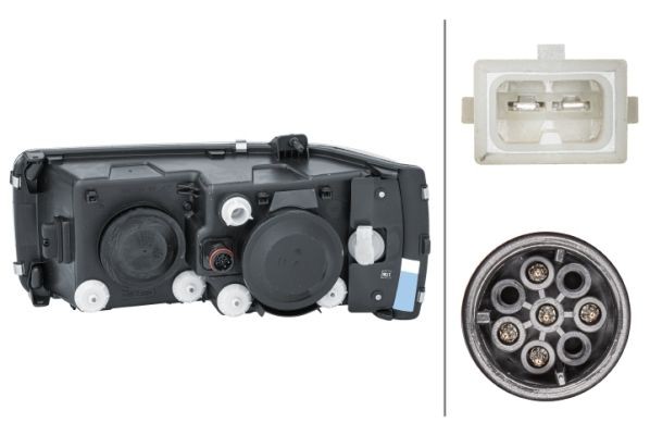 Фара головная левая 75/85 CF, CF 65, CF 75 /IV, CF 85 /IV, XF 95/105 1EJ247046-031 HELLA