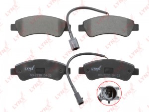 Колодки тормозные дисковые задние BD2230 LYNXAUTO