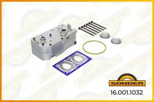 ГБЦ компрессора в сборе, с болтами 160011032 SONDER