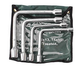 набор ключей! торцевых L-образных 4шт.(8x10 мм/9x11 мм/12x13 мм/14x15 мм)\ 542040 DELO TEHNICI