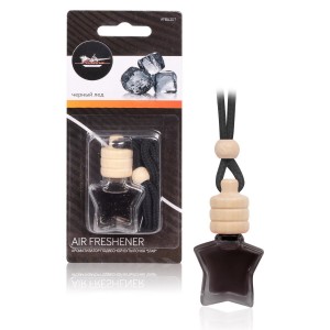 ароматизатор! подвесной бутылочка ''Star'' черный лед AFBU207 AIRLINE