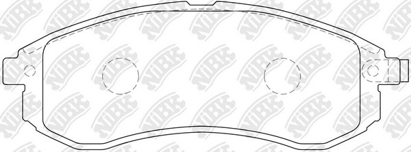 Колодки тормозные MITSUBISHI L200 (97-06) передние (4шт.) NIBK PN3808 NIBK