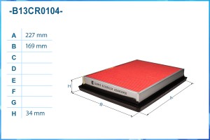 Фильтр воздушный B13CR0104 B13CR0104 CWORKS
