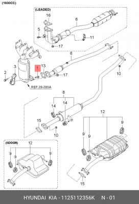 Болт 1125112356K HYUNDAI KIA
